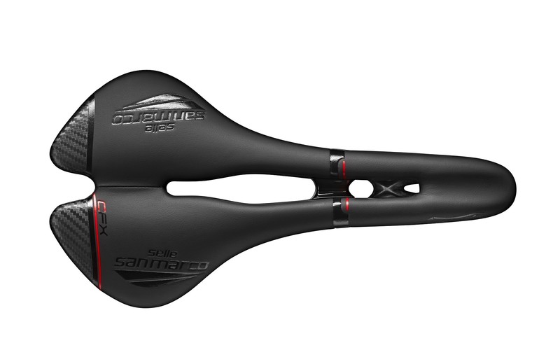 Sedlo SELLE SAN MARCO Aspide Open-Fit Carbon FX Wide (black/black)