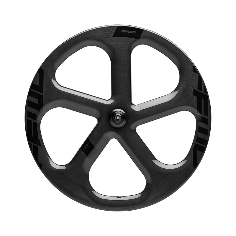 Dráhová loukoť přední FFWD CARBON 5 SPOKE TUBULAR SKF 1K TRACK Black