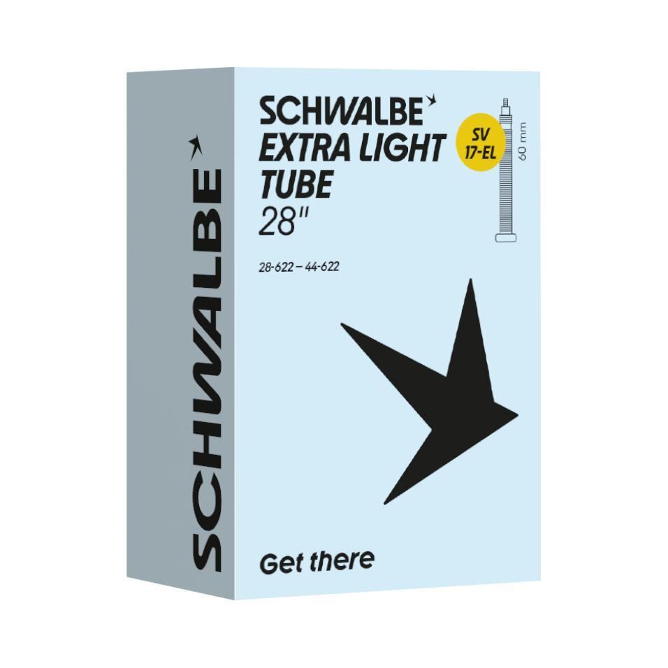 Schwalbe  duše 28" SV17 EL extra light 28/44 - 622 galuskový ventilek 60mm černý