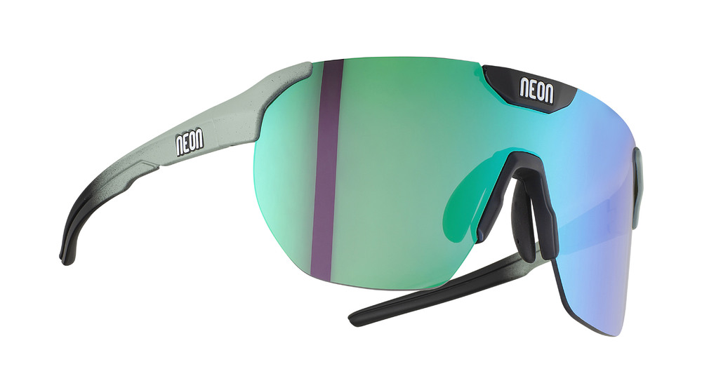 Brýle NEON CORE, rámeček SALVIA/BLACK MATT, skla MIRROR GREEN CAT 3