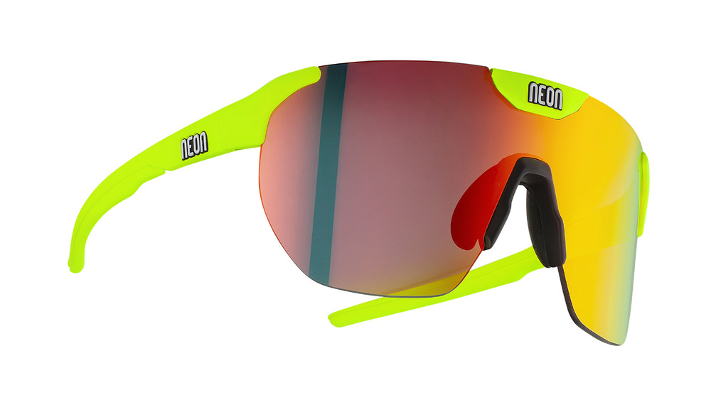 Brýle NEON CORE, rámeček YELLOW FLUO, skla MIRROR RED CAT 3