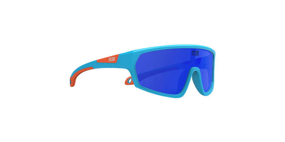 Brýle dětské NEON LOOP, rámeček CYAN FLUO, skla MIRROR BLUE CAT 3