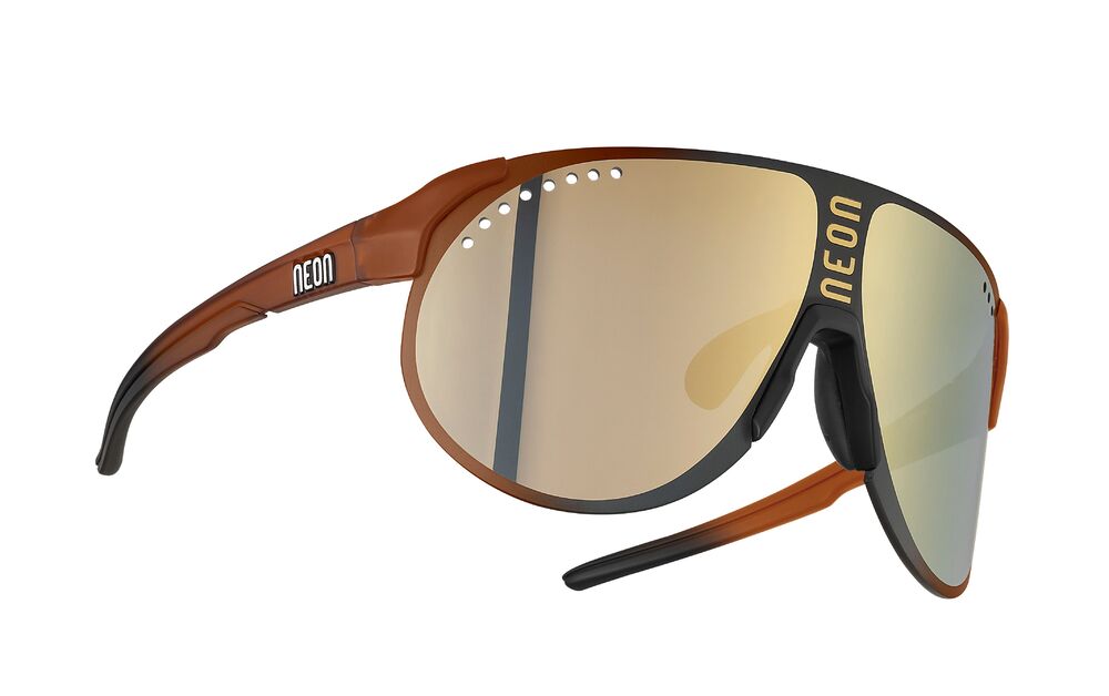 Brýle NEON TITAN, rámeček CRYSTAL CARAMEL/BLACK MATT, skla MIRROR BRONZE CAT 3