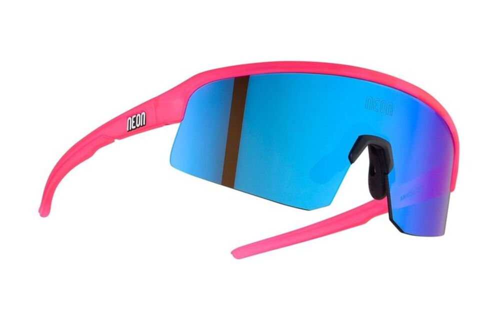 Brýle juniorské NEON  VIPER, rámeček CRYSTAL PINK FLUO, skla MIRROR BLUE CAT 3