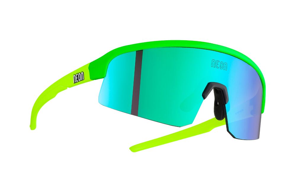 Brýle juniorské NEON VIPER, rámeček GREEN YELLOW, skla MIRROR GREEN CAT 3