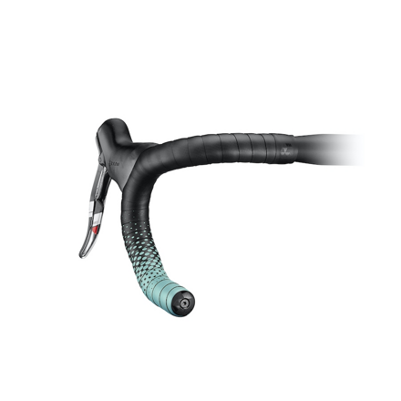 CICLOVATION omotávka Leather Touch Fusion černá/tyrkys Bianchi