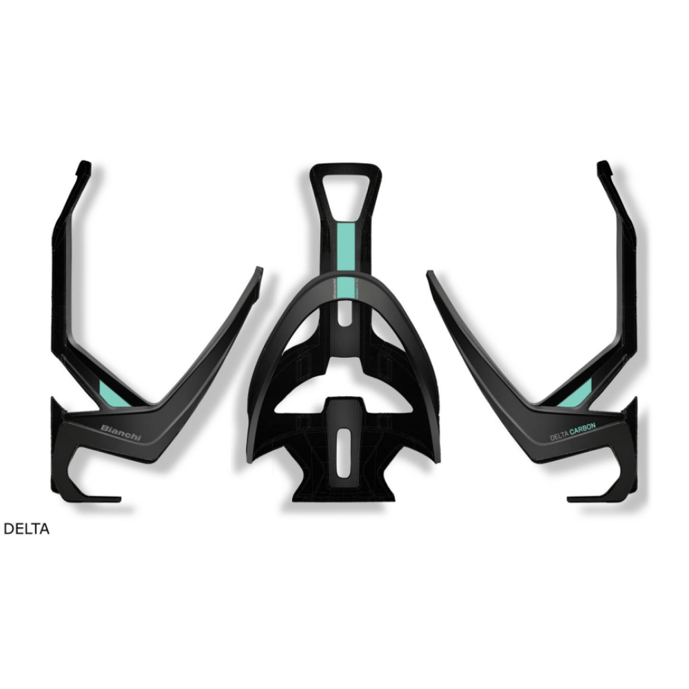 Košík BIANCHI DELTA Carbon černý /celeste matt