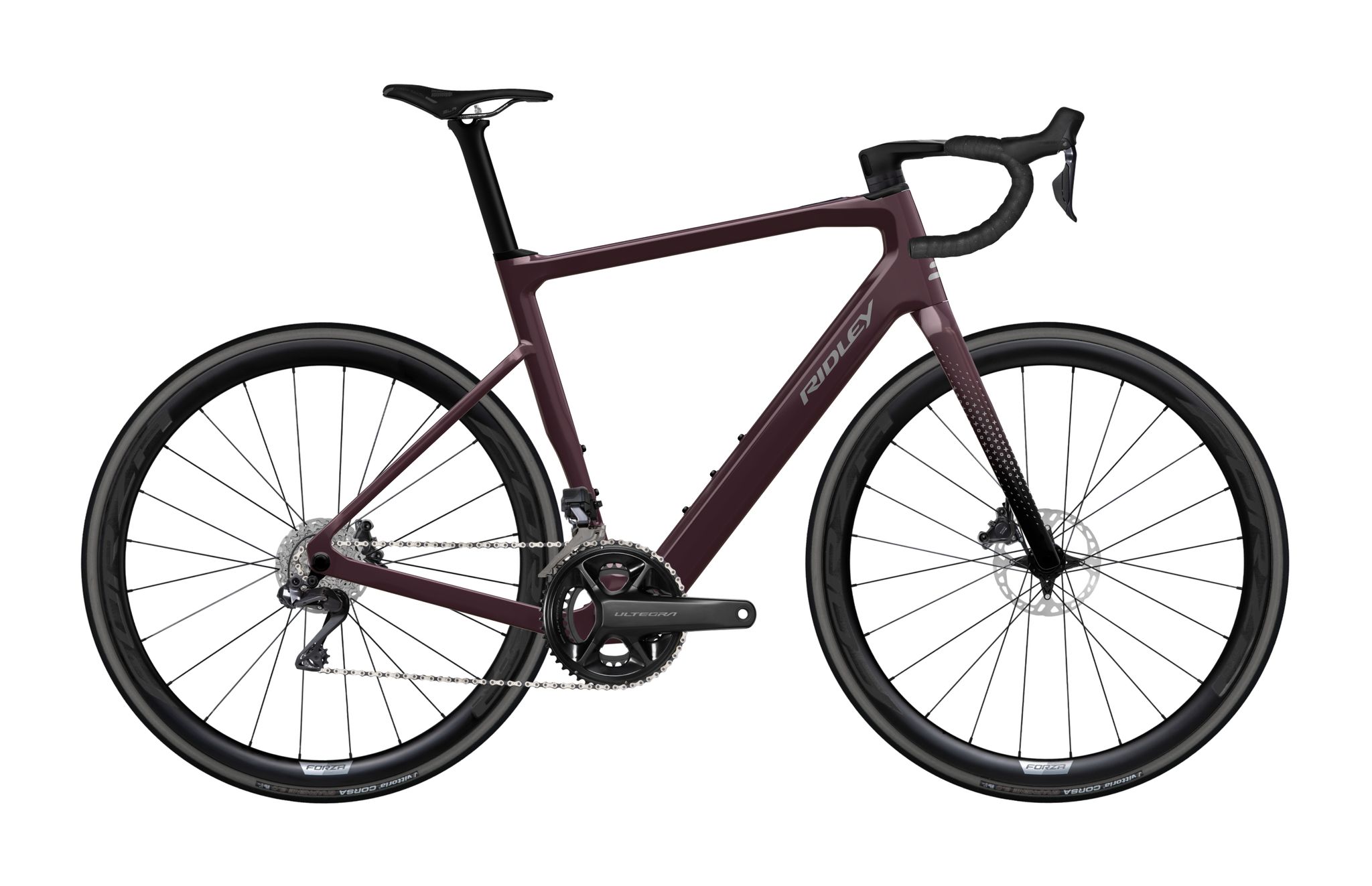 Ridley E-Grifn Shimano Ultegra Di2 Dark Plum Metallic + Autumn Grey Metallic