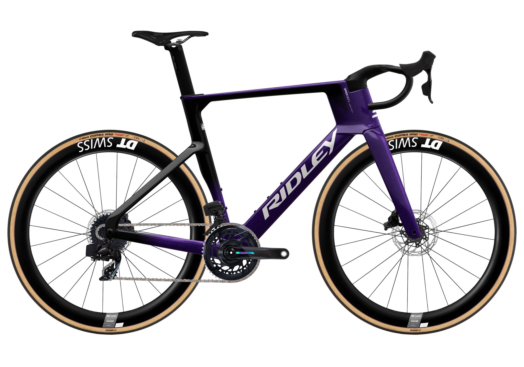 Ridley Noah FAST 3.0 SRAM FORCE D2 Amethyst Purple + Black
