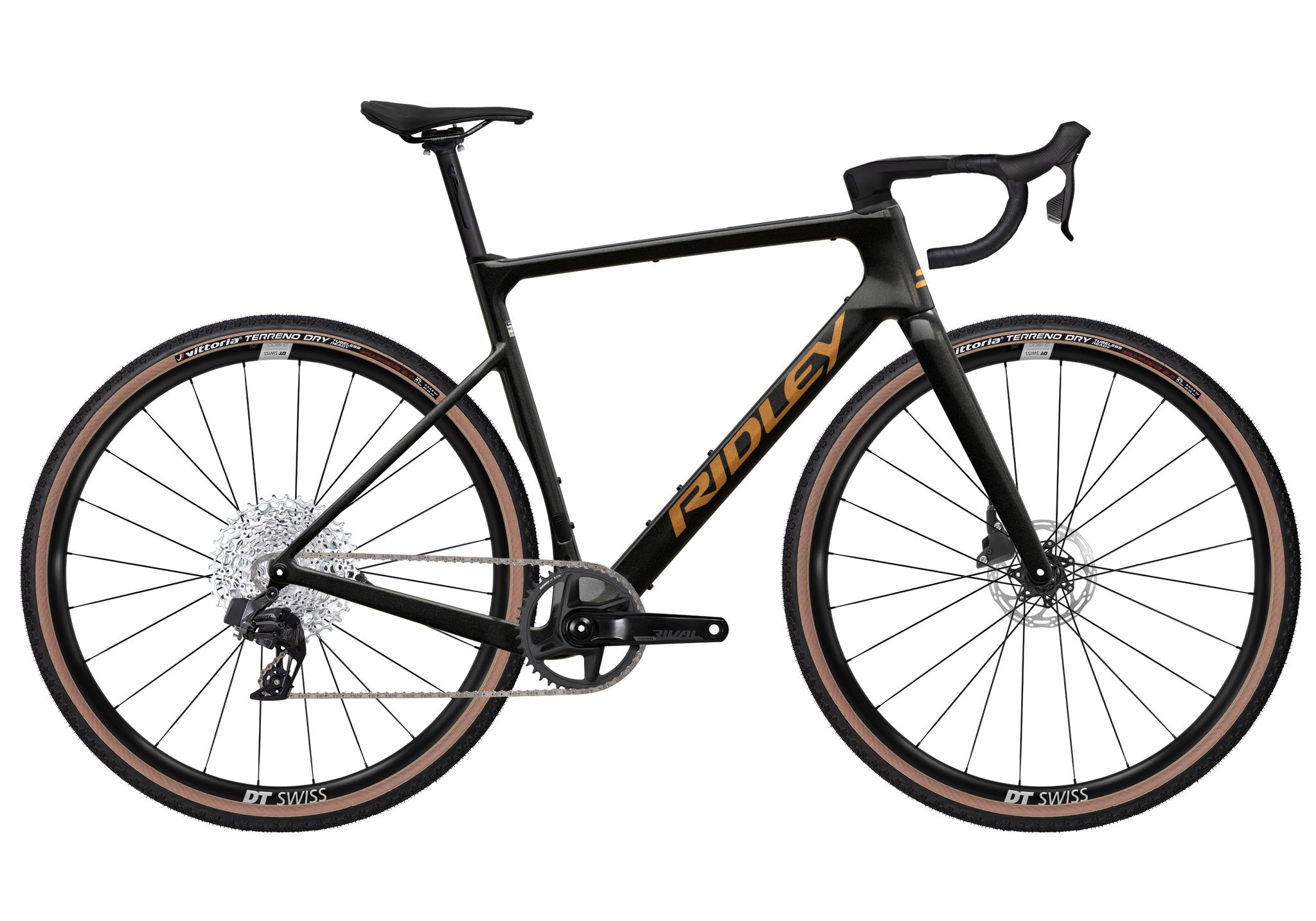 Ridley ASTR SRAM Rival XLPR 1x12 Black Metallic + Bronze Gold L