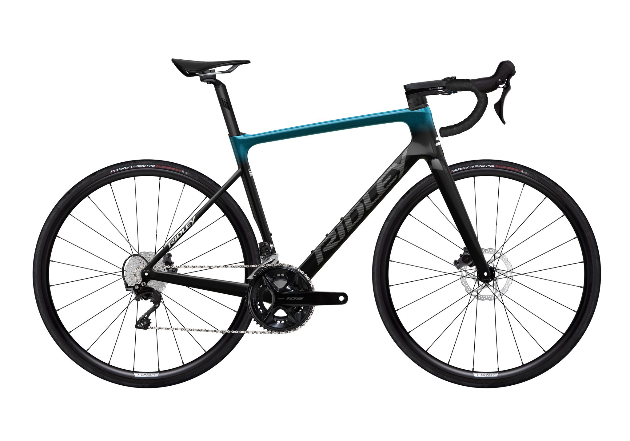 Ridley FALCN Shimano 105, UD Carbon + Aqualand + Silver