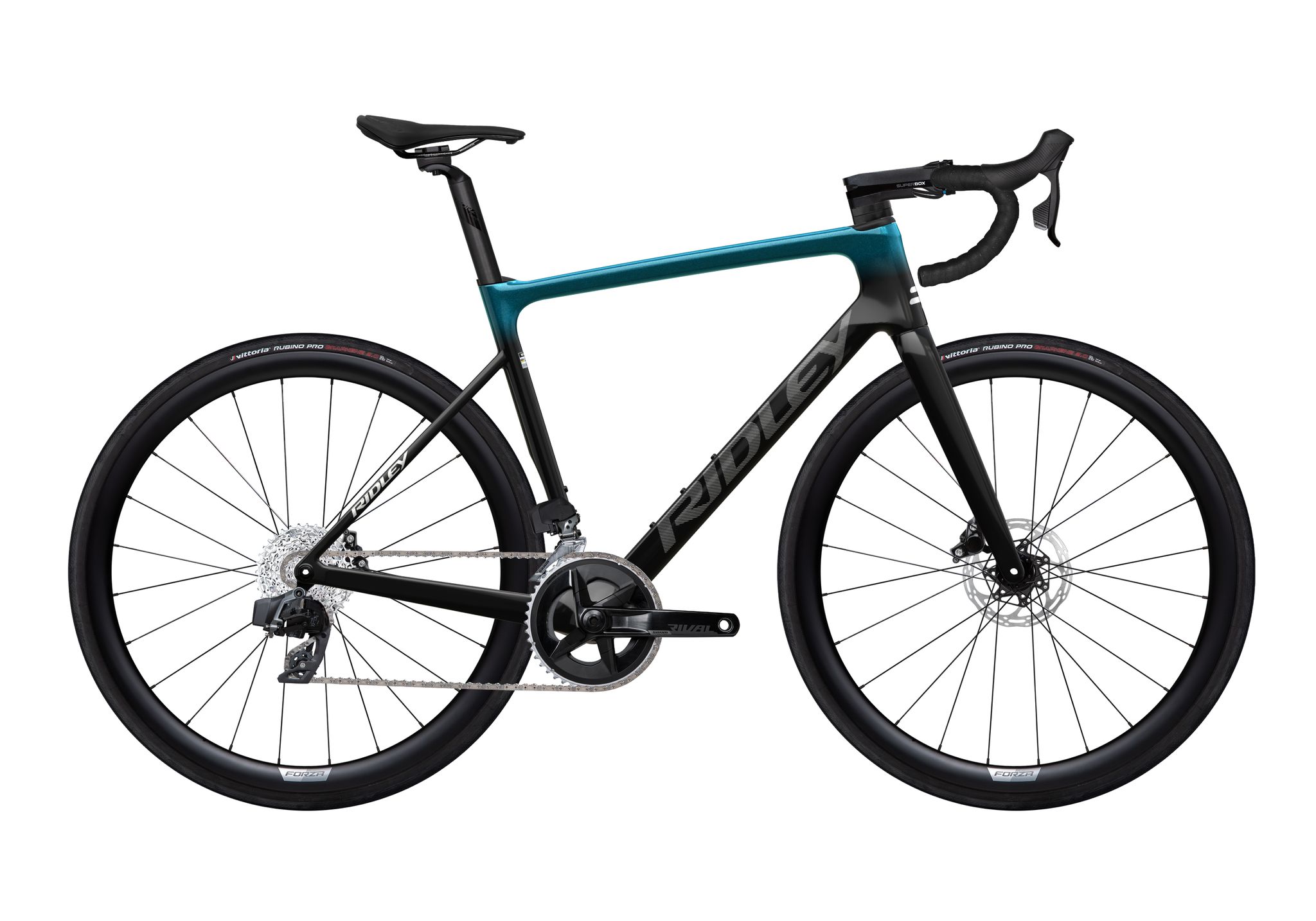 Ridley FALCN Sram Rival AXS, UD Carbon + Aqualand + Silver