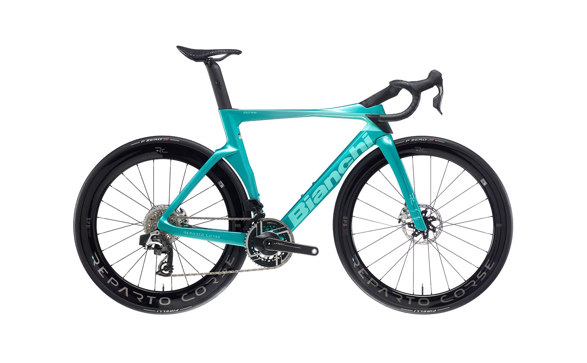Bianchi Oltre RC Disc Metallic Celeste / CK16 – full GLOSSY SRAM RED + WATT  2025