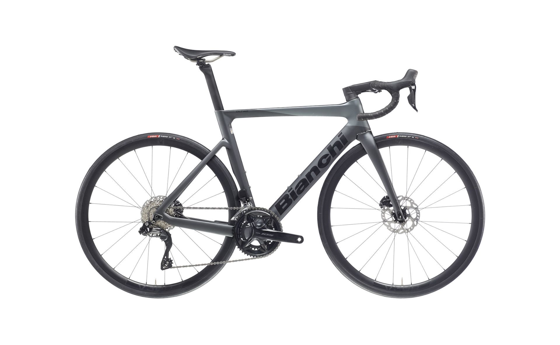 Bianchi Oltre RACE Shimano 105 Di2 Grey/Black- full matt 2025
