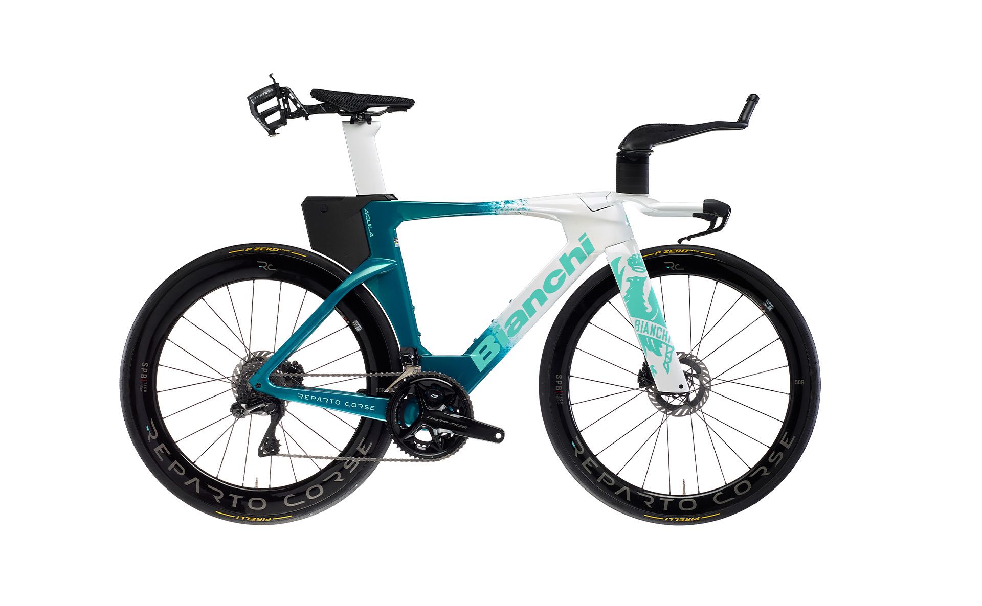 Bianchi Aquila RC Dura Ace Di2 4iii PM, White Petrol Green Mint 2026