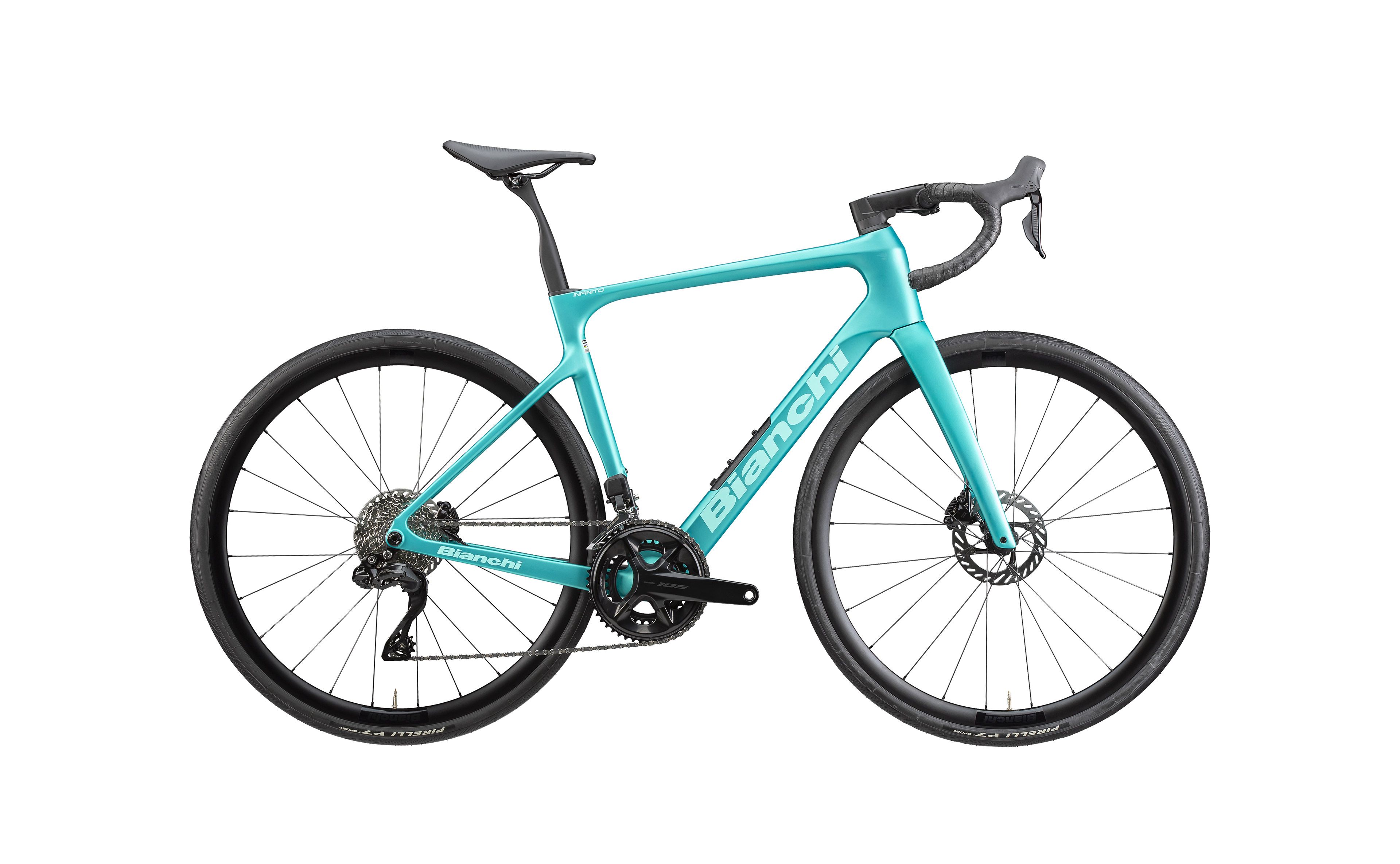 Bianchi INFINITO SHIMANO 105 12s Metallic Celeste – CK16 Full Satin