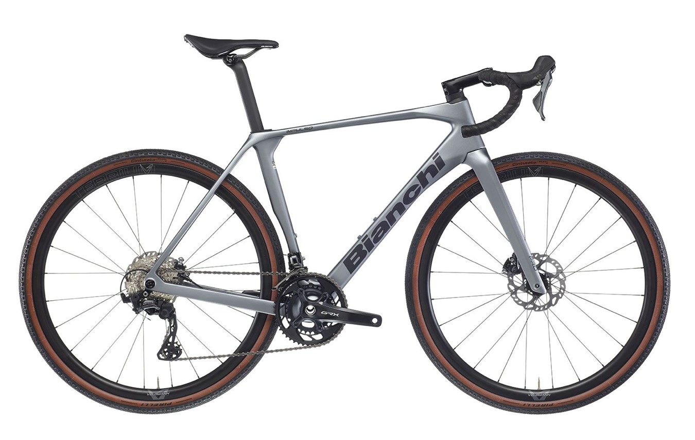 Bianchi Impulso PRO Shimano GRX 820 DISC 2X12S  grey/black matt 2026