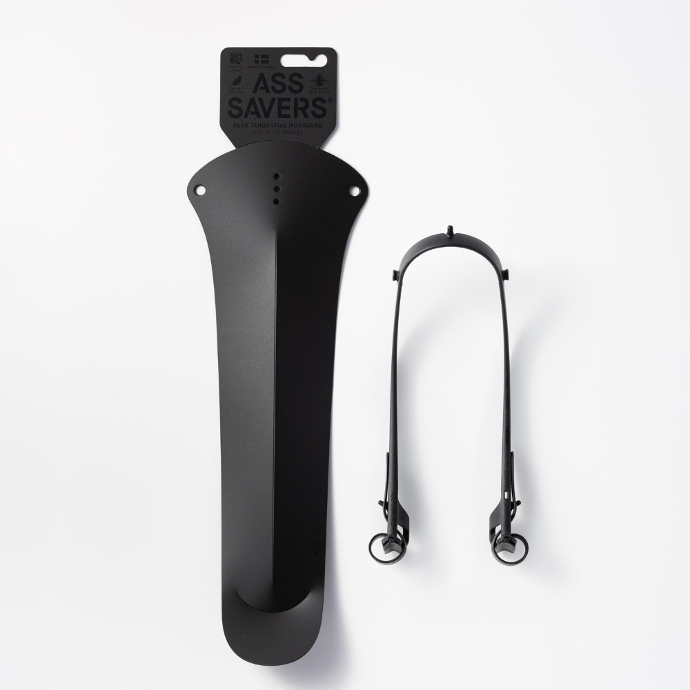 Blatník zadní AssSavers - Win Wing GRAVEL + MTB,  STEALTH, celý černý