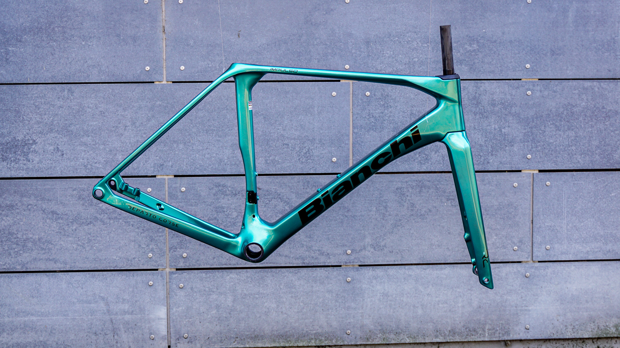 Bianchi Impulso RC - Officina Bianchi rámová sada MD Chromo Celeste