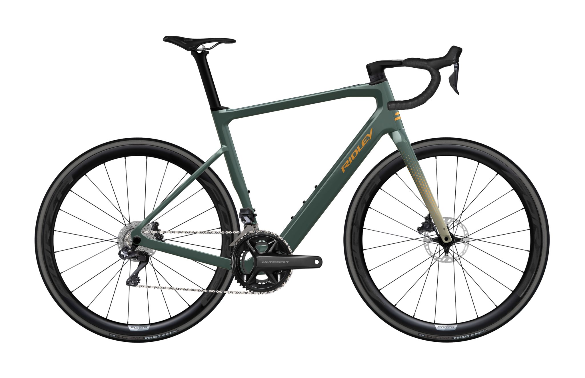 Ridley E-Grifn Shimano Ultegra Di2 Green Smoke + Yellow