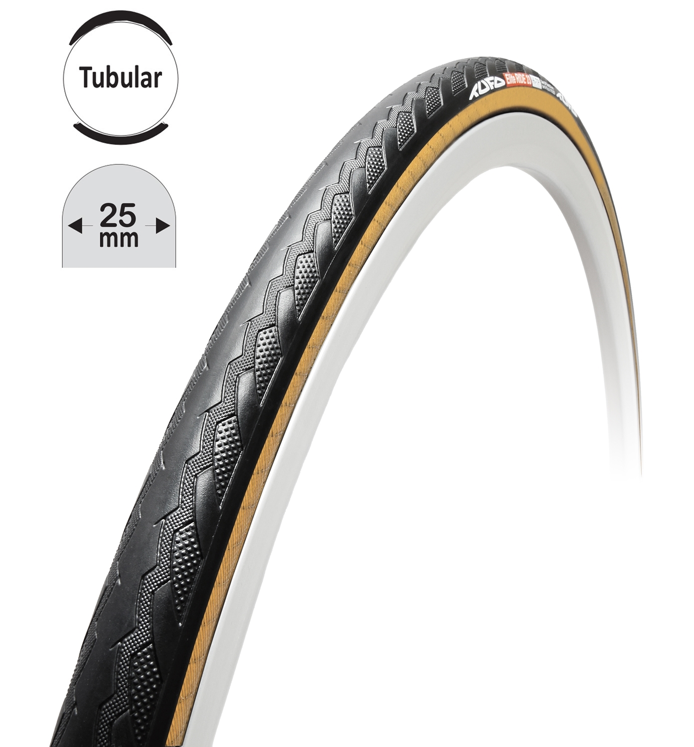Galuska TUFO ELITE RIDE 25  černo béžová 25mm