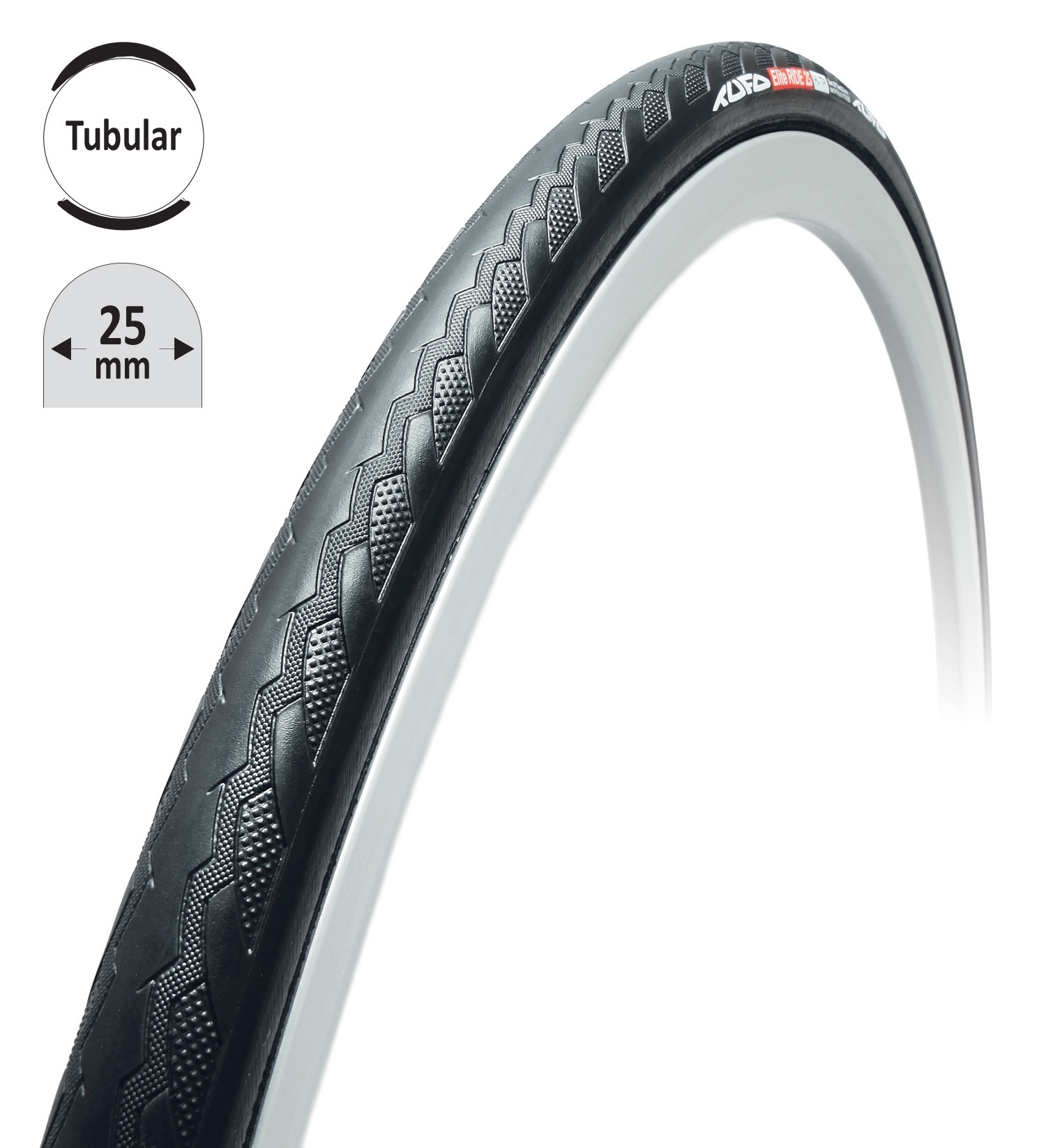 Galuska TUFO ELITE RIDE 25 černo/černá 25mm