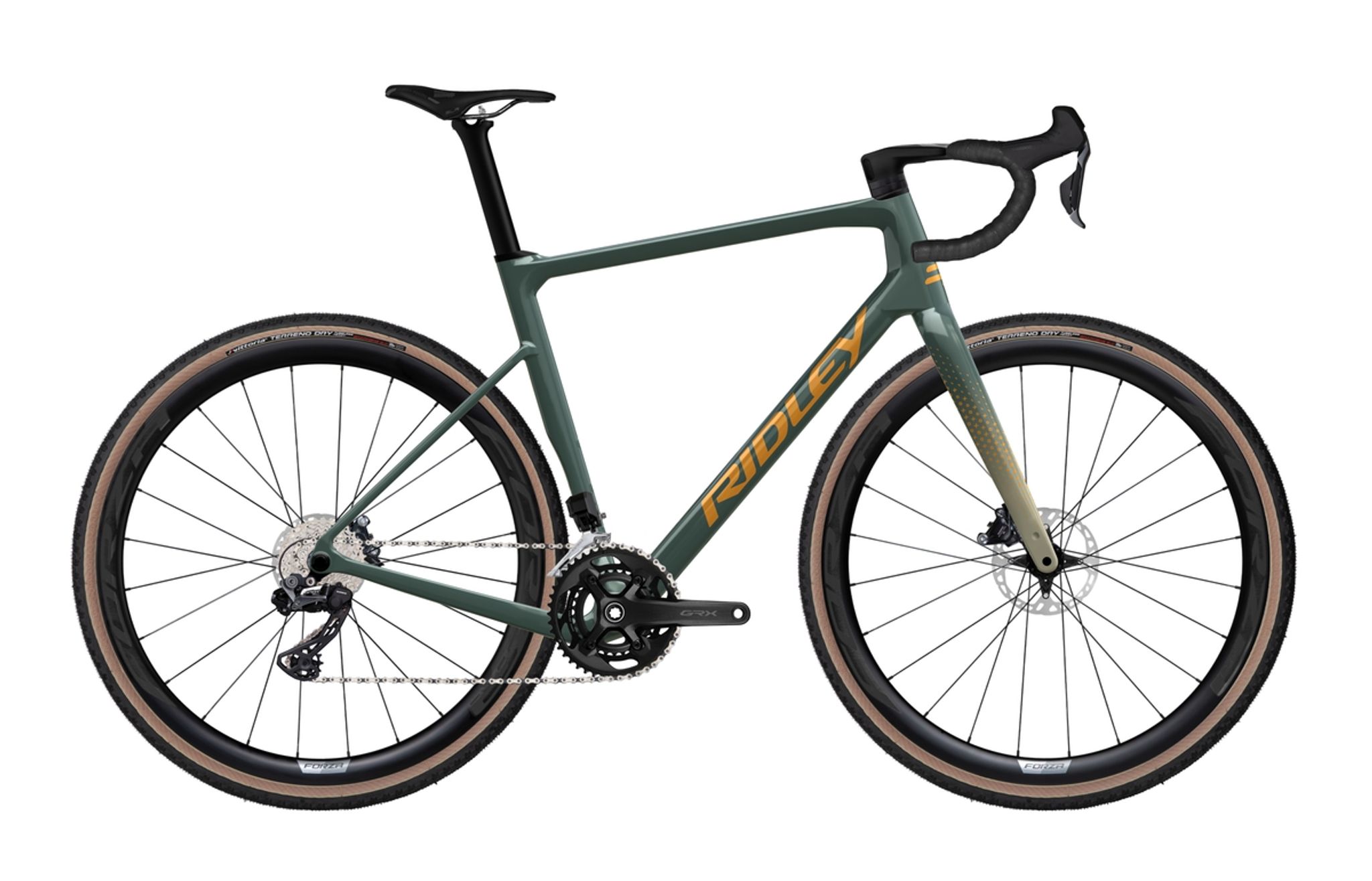 Ridley Grifn RS Shimano GRX Di2 2x12 Green Smoke + Yellow