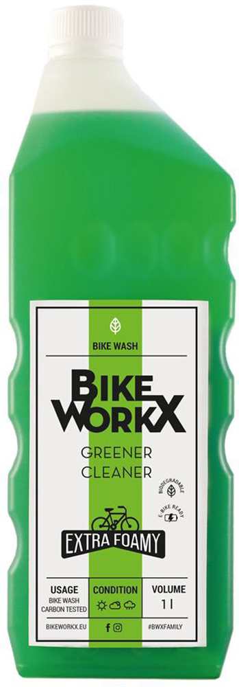 Čistič Bikeworkx Greener Cleaner - Extra Foamy - k doplnění 1l
