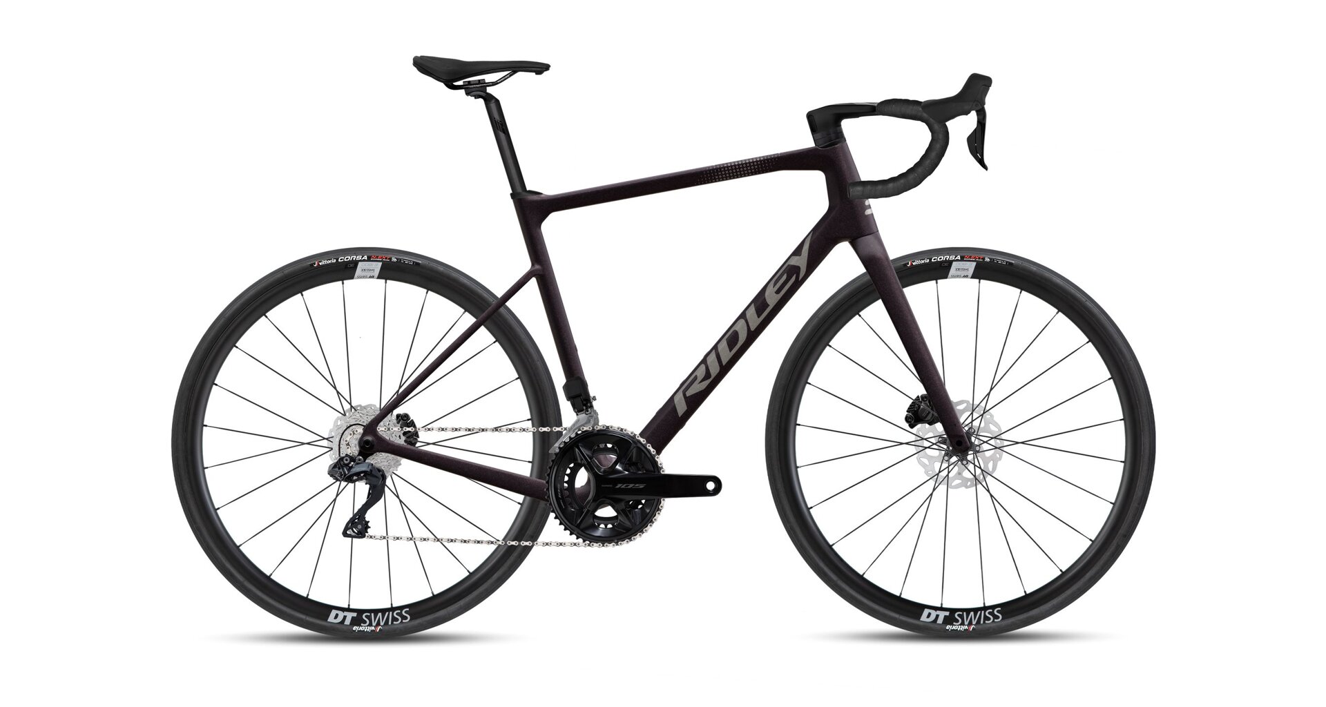 Ridley Grifn Shimano 105 2x12, Dark Plum Metallic + Autumn Grey Metallic