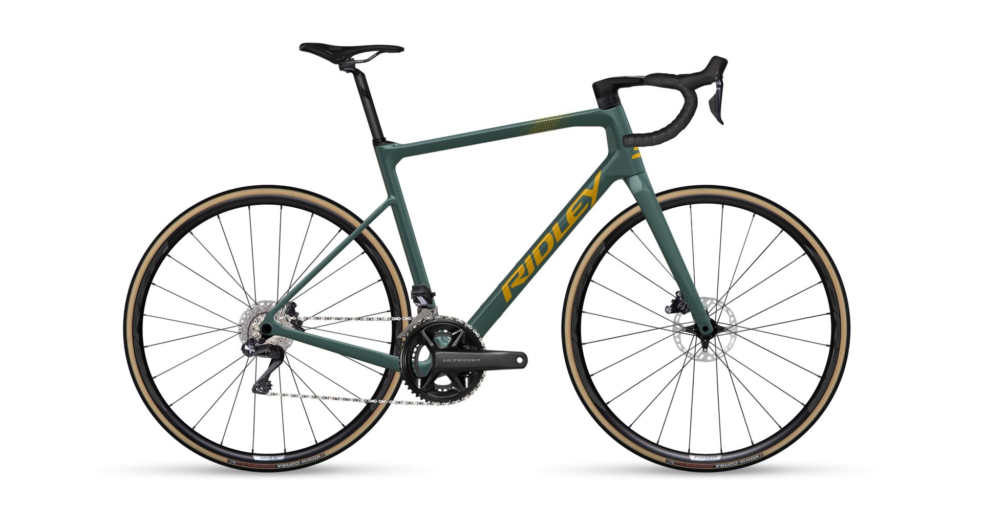 Ridley Grifn Shimano 105 2x12, Green Smoke + Yellow