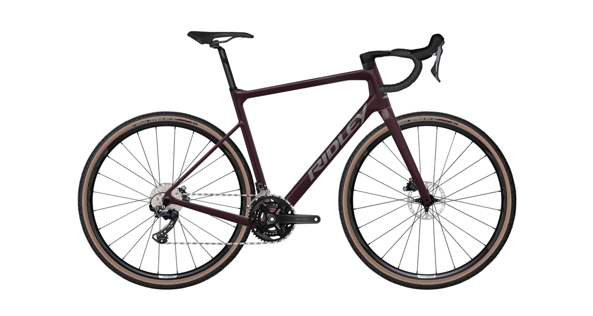 Ridley Grifn Shimano GRX 600 2x12 Dark Plum Metallic + Autumn Grey Metallic