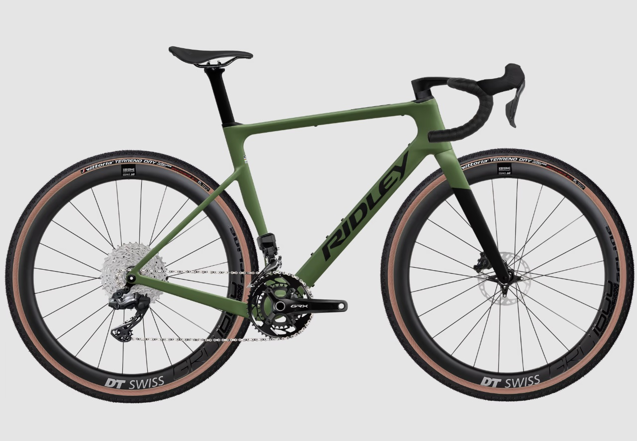 Ridley ASTR RS Shimano GRX Di2 2x12 Crocodile Green + UD Carbon