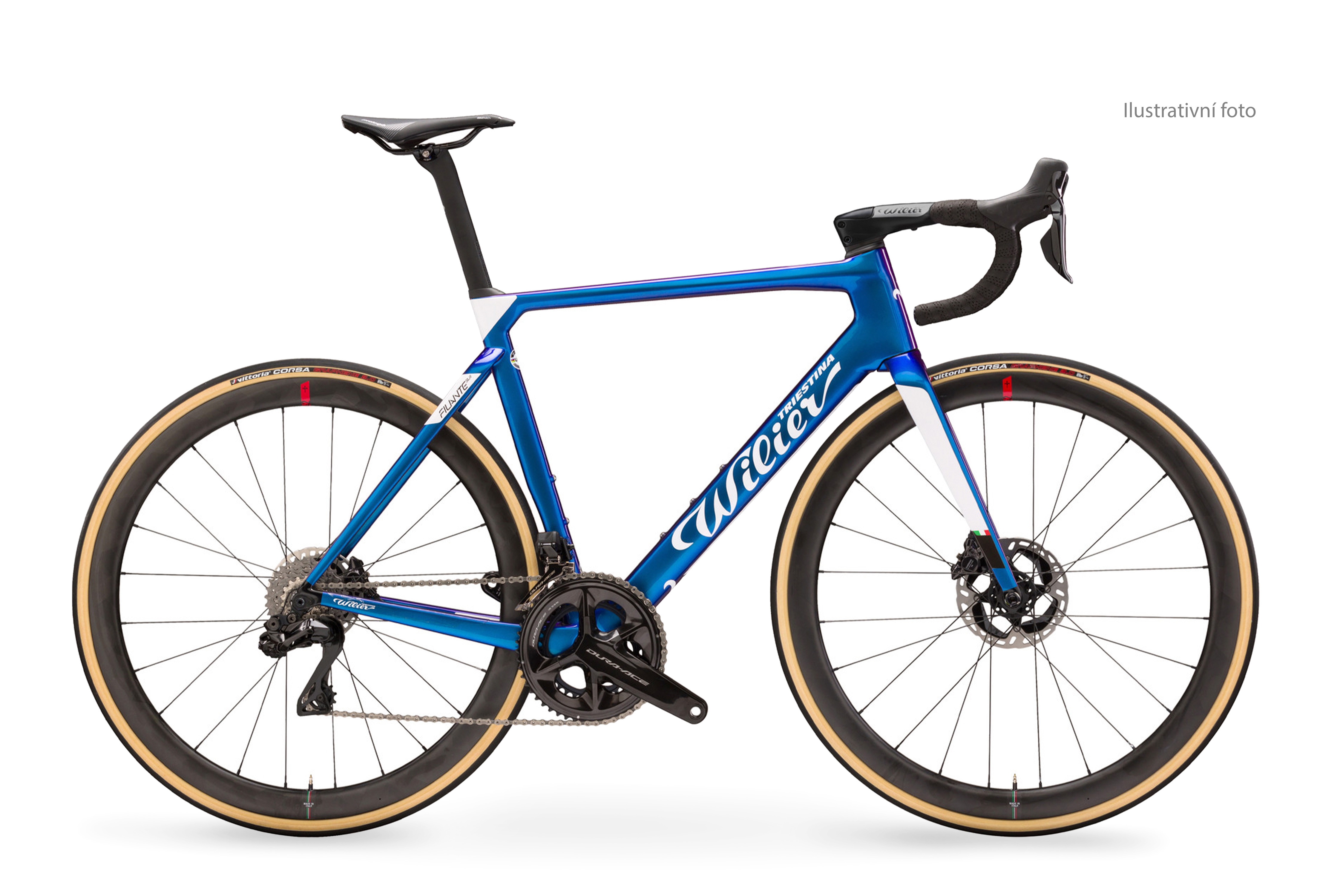 kolo FILANTE SLR+ULTEGRA Di2 2x12+SLR42 Azzuro