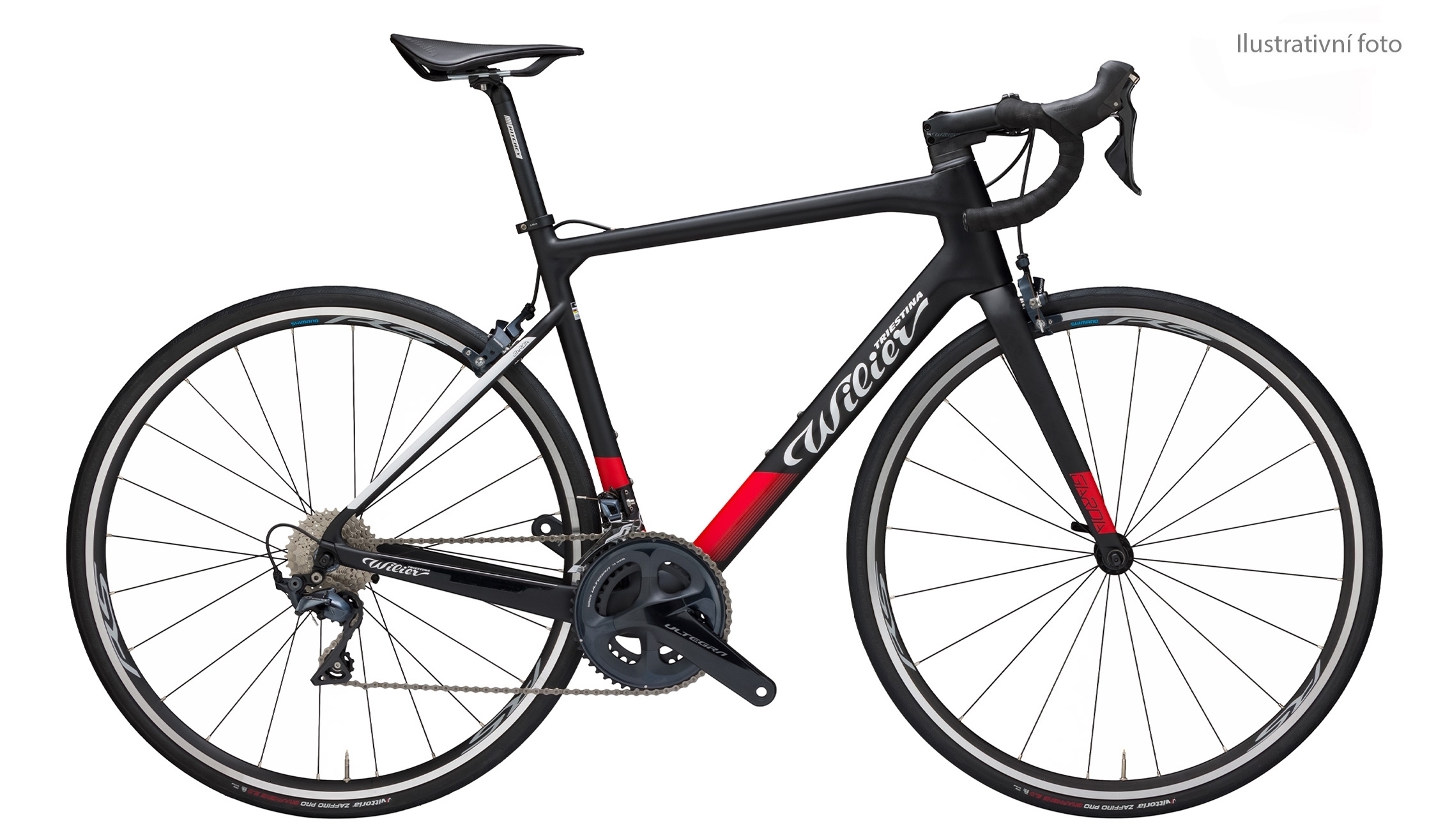 kolo GARDA Ráfkové+ULTEGRA 2x11+RS100 black red