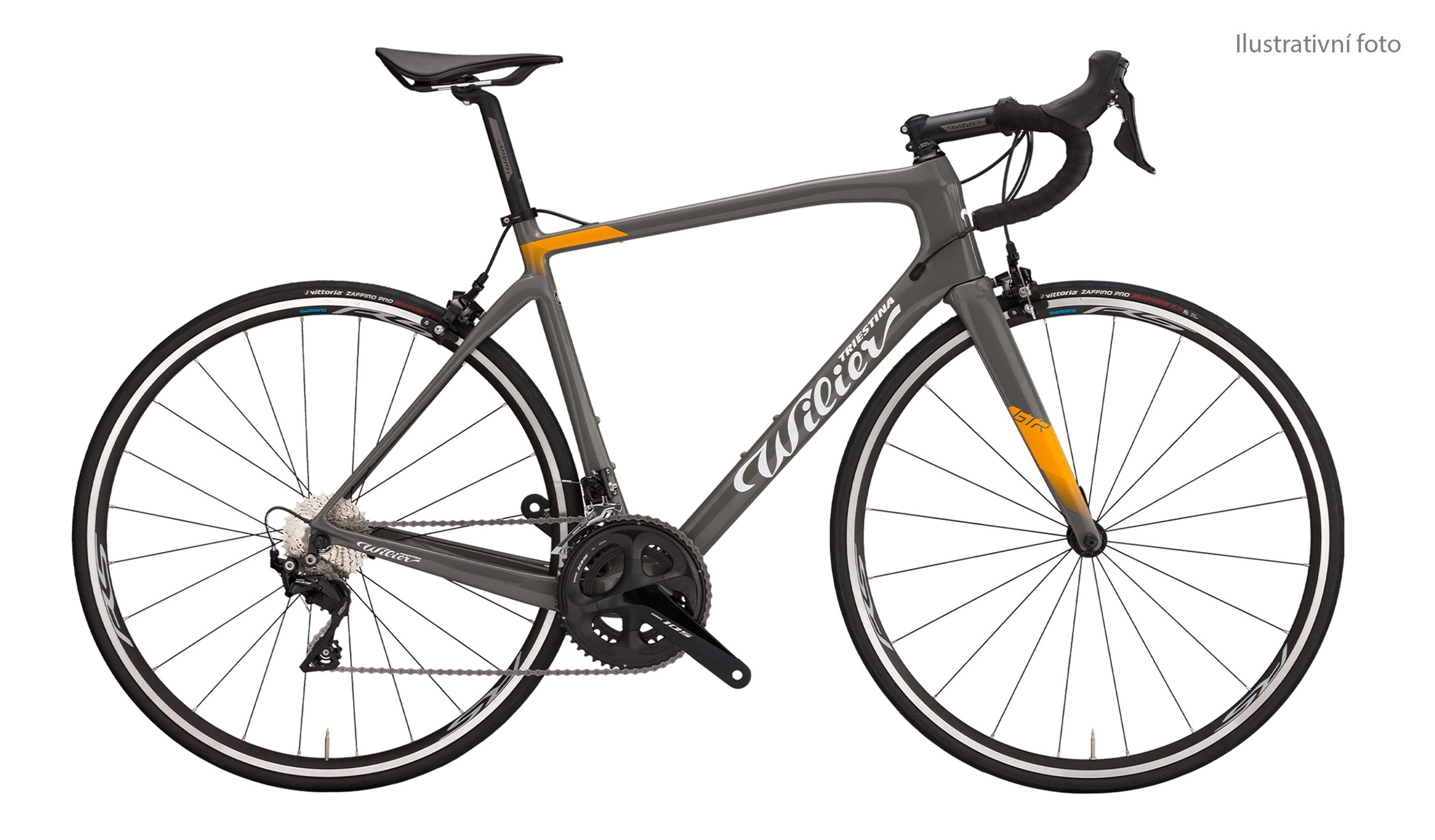 Wilier GTR TEAM Disc+ SH105 +RS171 grey orange M