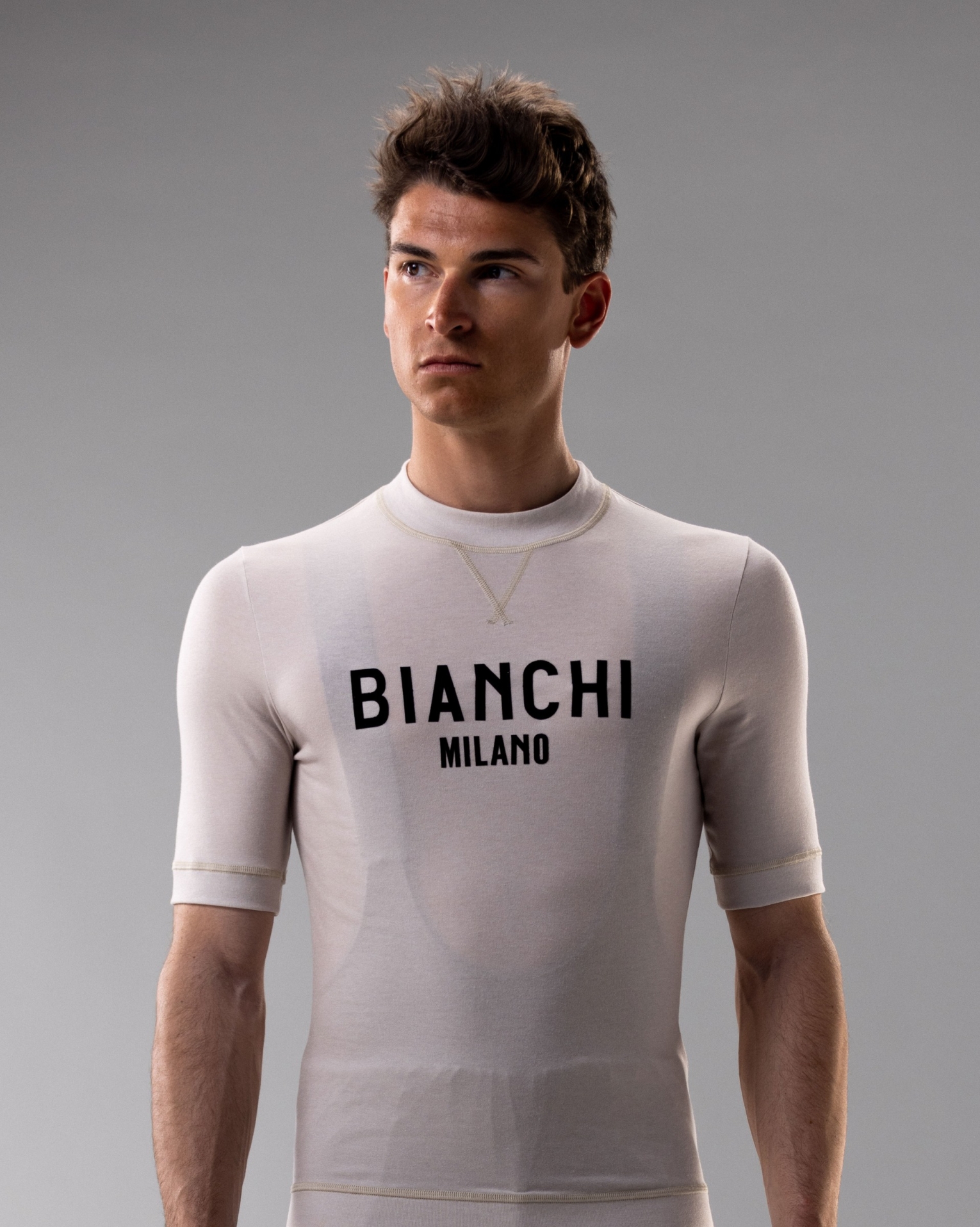 Bianchi letní dres - Lifestyle Gravel - béžová XL