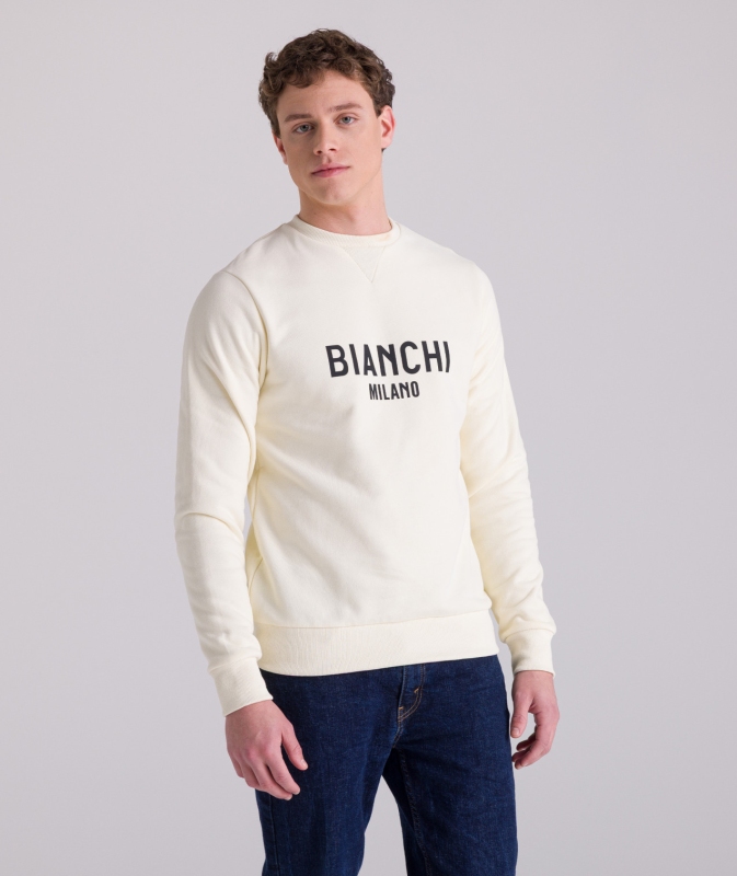 mikina Bianchi Milano Fan - krémová