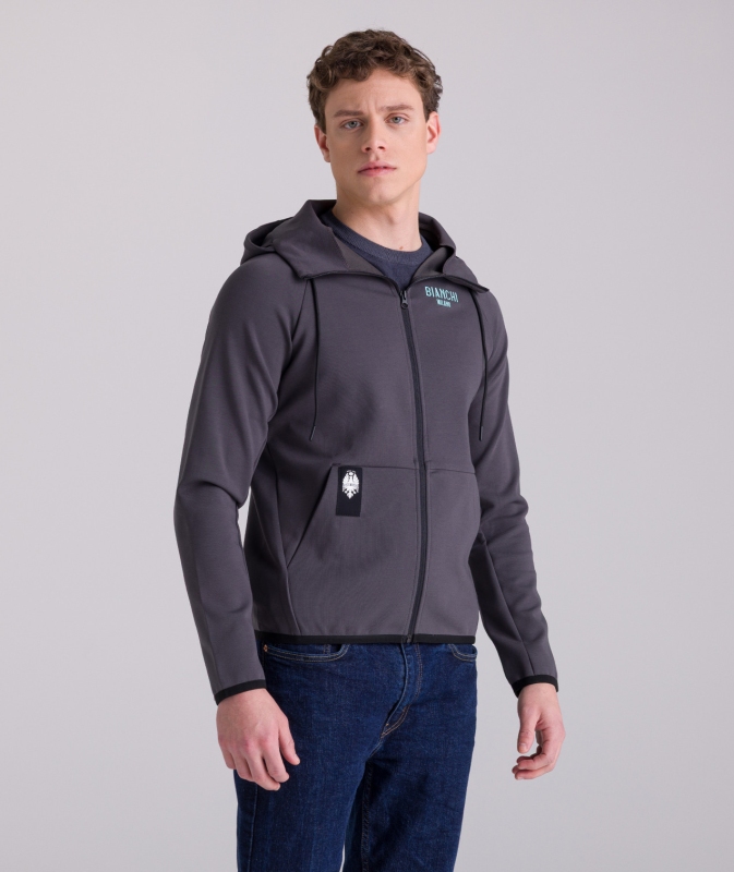 mikina s kapucí Bianchi Milano Fan Hoodie