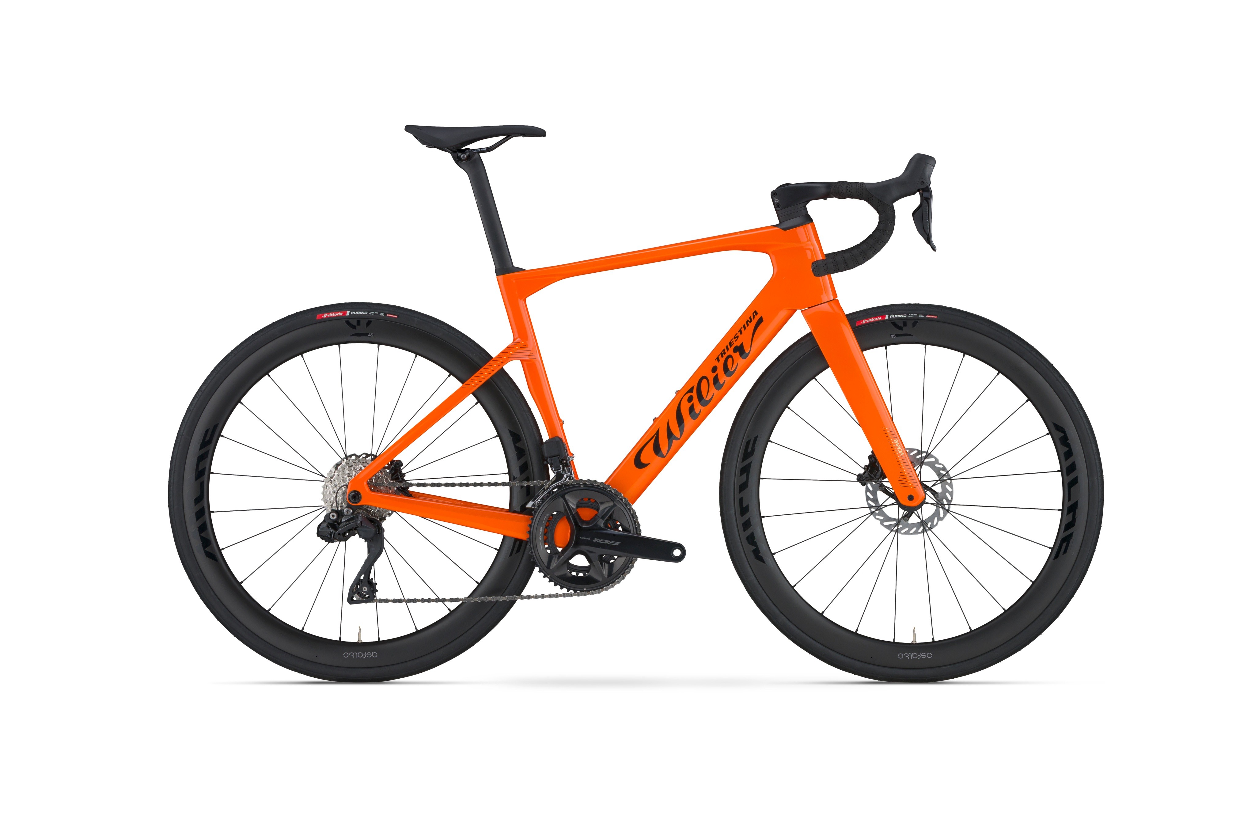 Wilier RAPIDA+105 Di2 2x12+ASFALTO 45 Carbon - MIDDAY ORANGE GLOSSY