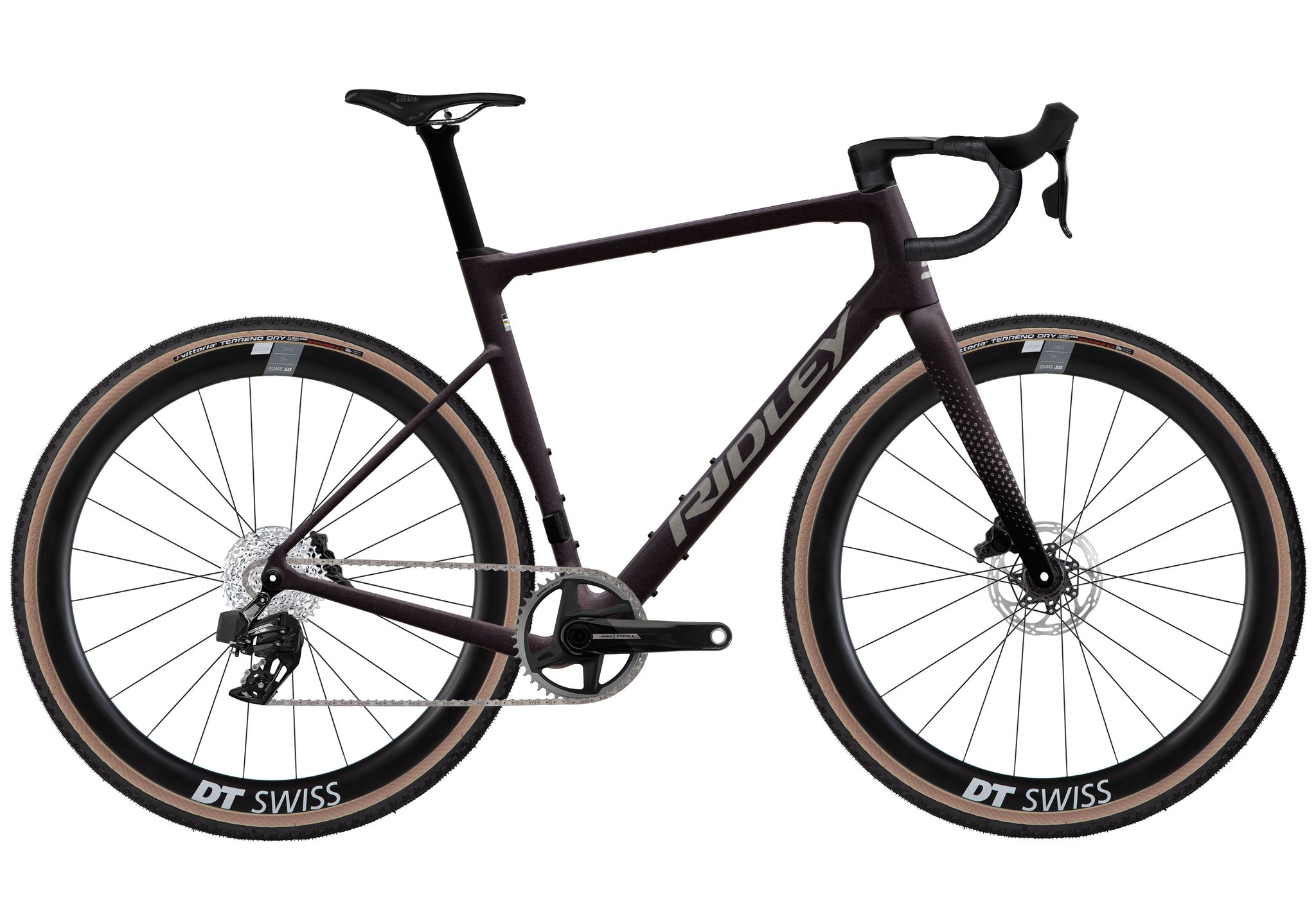 Ridley Grifn RS Sram RED XLPR 1x13 Dark Plum Metallic + Autumn Grey Metallic
