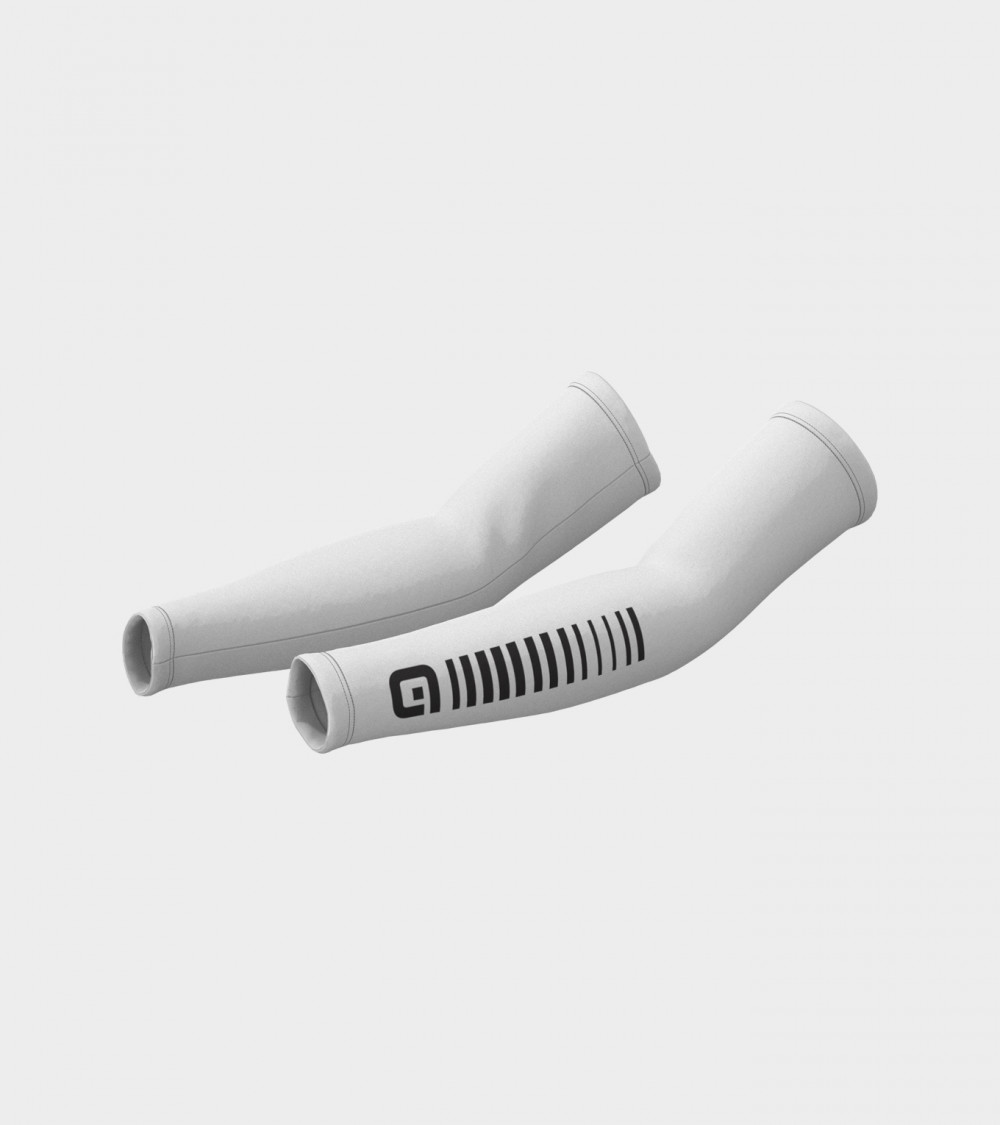 Cyklistické návleky na ruce ALÉ SUNSELECT ARMWARMER bílé - Velikost L