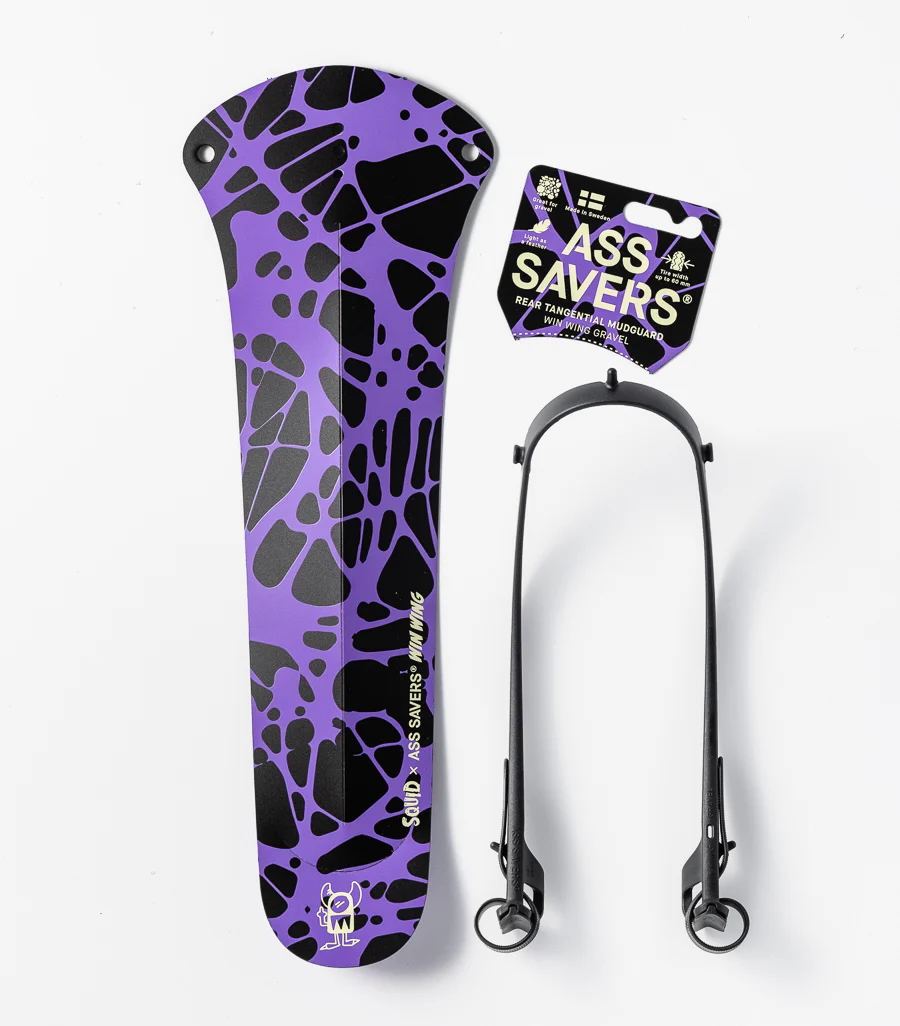 Blatník zadní AssSavers - Win Wing GRAVEL + MTB, Squid fialový
