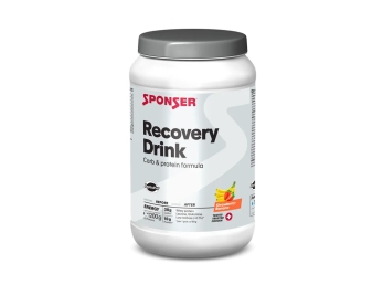 Sponser Recovery Drink - Lehký ovocný regener Jahoda+banán 1200g