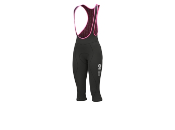 Zimní cyklistické 3/4 kalhoty ALÉ dámské SOLID  ESSENTIAL -Pink