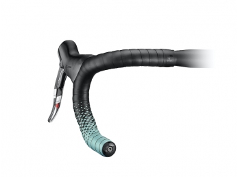 CICLOVATION omotávka Leather Touch Fusion černá/tyrkys Bianchi