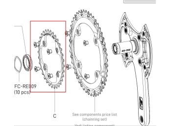 Převodník 13s Campagnolo SUPER Record WRL, 39z