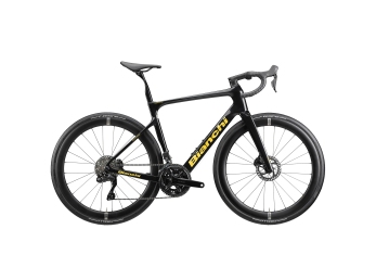 Bianchi INFINITO PRO SRAM RIVAL AXS E1 Sparkling black / Gold Full Glossy