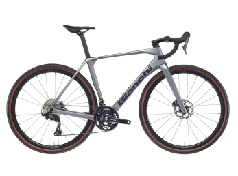 Bianchi Impulso PRO Shimano GRX 820 DISC 2X12S  grey/black matt 2026