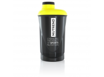 Láhev-šejkr NUTREND 0,6 l, černo-žlutý