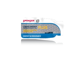 Sponser Liquid Energy Plus Neutral 35g - energetický gel s kofeinem